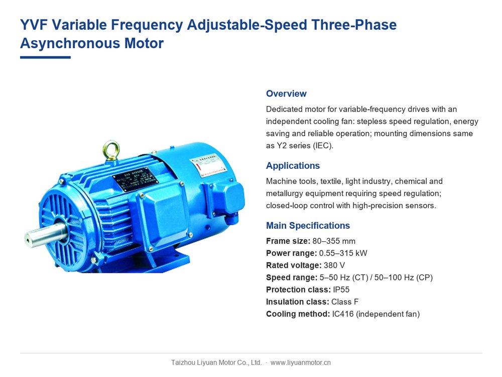 YVF variable frequency drive three-phase induction motor